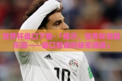 世界杯盘口下载-「揭示，世界杯竞猜乐园——盘口数据的秘密通道」