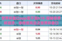世界杯盘口app是不是h10-探秘世界杯经济，非传统风云之世界杯盘口