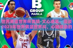 世界男篮世界杯竞猜-文心卓笔，漫谈2023年世界男篮世界杯，心随球动的精彩竞猜