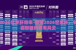 2026世界杯赔率-展望2026世界杯，争霸群雄的赔率风云