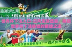 世界杯下注入口-迈向足球盛宴，解锁世界杯下注体验的便捷之道