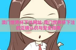 澳门世界杯下注网址-澳门世界杯下注的正确认识与安全指南