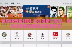 世界杯竞猜预测-点亮激情与智慧，世界杯竞猜的魅惑与预测艺术