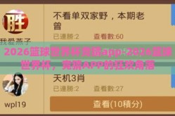 2026篮球世界杯竞猜app-2026篮球世界杯，竞猜APP的狂欢角落