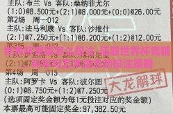 世界杯竞猜怎么投注-征服世界杯竞猜，科学与艺术结合的投注策略