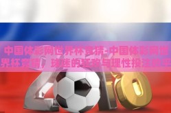 中国体彩网世界杯竞猜-中国体彩网世界杯竞猜，球迷的狂欢与理性投注的平衡
