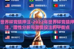 世界杯竞猜押注-2022年世界杯竞猜押注，理性分析与激情投注的平衡点