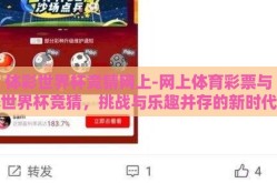 体彩世界杯竞猜网上-网上体育彩票与世界杯竞猜，挑战与乐趣并存的新时代体验