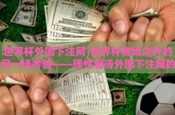 世界杯外围下注网-世界杯赛场之外的另一场考验——理性看待外围下注网的影响