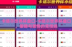 卡塔尔世界杯盘口-卡塔尔世界杯盘口，策略与激情的竞技场