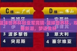 篮球世界杯冠亚军竞猜-篮球世界杯，观赛新潮，梦逐金杯