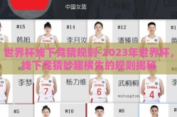 世界杯线下竞猜规则-2023年世界杯，线下竞猜妙趣横生的规则揭秘