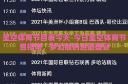 星空体育节目表今天-今日星空体育节目指南，梦幻般的运动盛宴