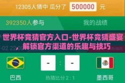 世界杯竞猜官方入口-世界杯竞猜盛宴，解锁官方渠道的乐趣与技巧