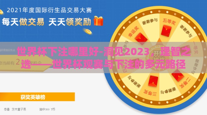 世界杯下注哪里好-洞见2023，理智之选——世界杯观赛与下注的多元路径
