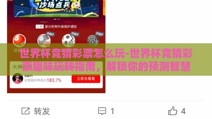 世界杯竞猜彩票怎么玩-世界杯竞猜彩票趣味玩转指南，解锁你的预测智慧