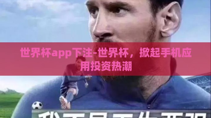 世界杯app下注-世界杯,掀起手机应用投资热潮 世界杯app下注-世界杯,掀起手机应用投资热潮