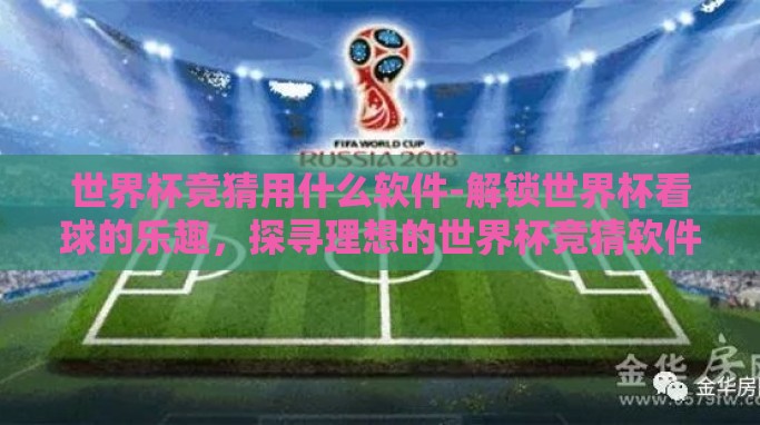 世界杯竞猜用什么软件-解锁世界杯看球的乐趣，探寻理想的世界杯竞猜软件