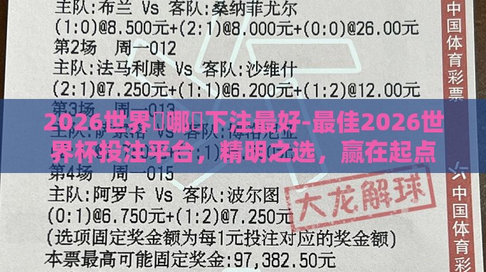 2026世界盃哪裡下注最好-最佳2026世界杯投注平台,精明之选,赢在起点 2026世界盃哪裡下注最好-最佳2026世界杯投注平台,精明之选,赢在起点