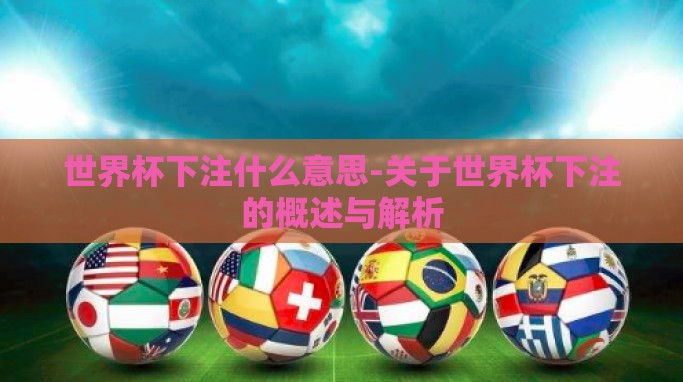 世界杯下注什么意思-关于世界杯下注的概述与解析