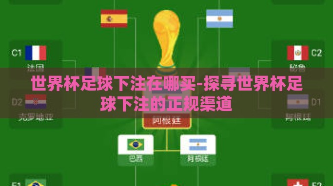 世界杯足球下注在哪买-探寻世界杯足球下注的正规渠道 世界杯足球下注在哪买-探寻世界杯足球下注的正规渠道