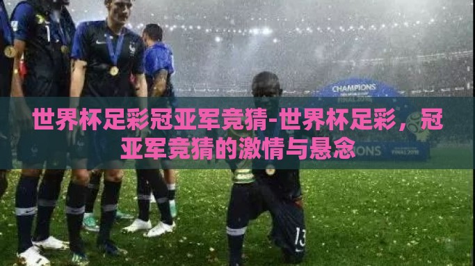 世界杯足彩冠亚军竞猜-世界杯足彩,冠亚军竞猜的激情与悬念 世界杯足彩冠亚军竞猜-世界杯足彩,冠亚军竞猜的激情与悬念